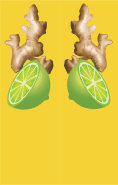 Ginger Root Yellow Bookmark