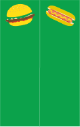 Hamburger Hotdog Bookmark