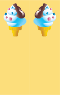 Ice Cream Cone Yellow Bookmark