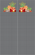 Meat Veggies Herbs Black Bookmark
