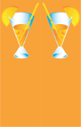 Orange Drink Bookmark