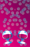 Pink Brandy Snifters Bookmark