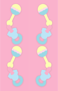 Pink Baby Rattles Bookmark