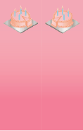 Pink Birthday Cake Bookmark