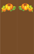 Pumpkins Brown Bookmark
