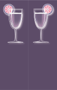 Purple Cocktail Bookmark