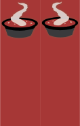 Soup Deep Red Bookmark