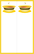 Soup Yellow Border Bookmark