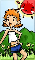 Summer Bookmark with Girl in the Sun