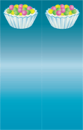 Tasty Dessert Blue Bookmark