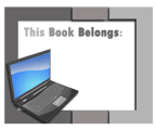 Technology Bookplate Laptop