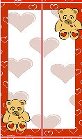 Teddy Heart Bookmark