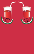 Watermelon Drink Bookmark