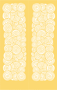 Yellow Circles Bookmark
